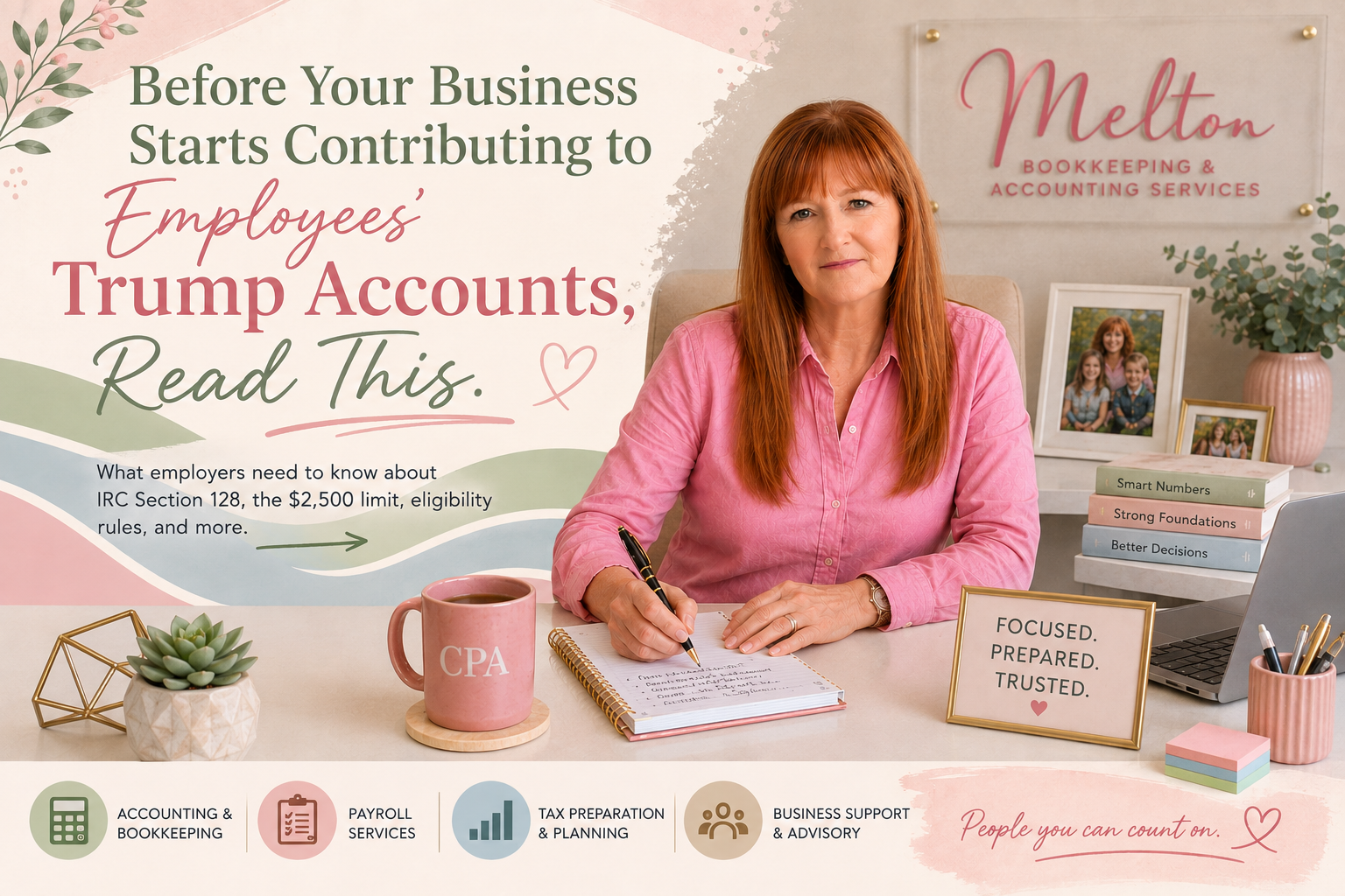 Section 128 Trump Account employer contribution rules for small business